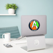 AUTEMS - Vehicle Vinyl Sticker (Laptop auf Schreibtisch)