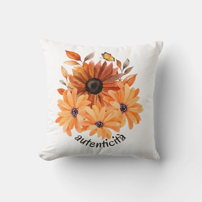 Autenticità ("Authentizität" auf Italienisch) Kissen (Vorderseite)