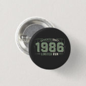 Authentic 1986: Limited Run Sage Dreamscape Button (Vorne & Hinten)