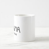 Authentic Black Ink Hand Lettered Saying Enigma Kaffeetasse (Mittel)