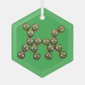 🐶 Authentic Chang Beer Cap Dog Ornament Aus Glas (Vorderseite)