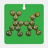 🐶 Authentic Chang Beer Cap Dog Ornament Aus Metall (Rückseite)