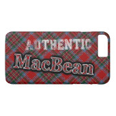 Authentic Clan MacBean Scottish Tartan Design Case-Mate iPhone Hülle (Rückseite (Horizontal))