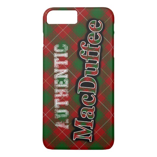 Authentic Clan MacDuffee Scottish Tartan Design Case-Mate iPhone Hülle (Rückseite)
