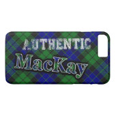 Authentic Clan MacKay Scottish Tartan Design Case-Mate iPhone Hülle (Rückseite (Horizontal))