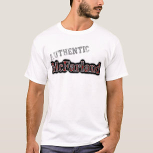 Authentic Clan McFarland MacFarlane Tartan Name T-Shirt