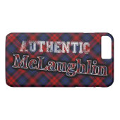 Authentic Clan McLaughlin Scottish Tartan Design Case-Mate iPhone Hülle (Rückseite (Horizontal))