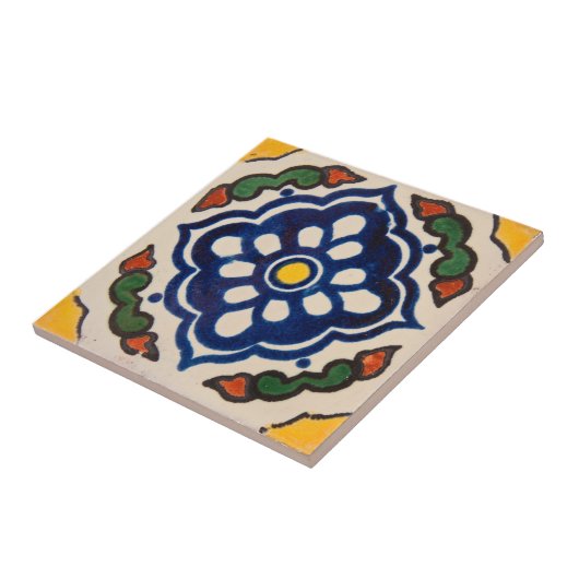 Authentic Handmade Moroccan Green Blue Fliese (Seite)