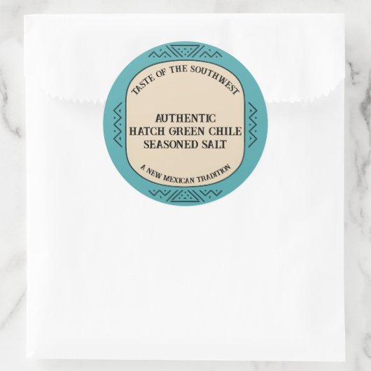 Authentic Hatch Green Chile Spice Custom Runder Aufkleber (Tasche)