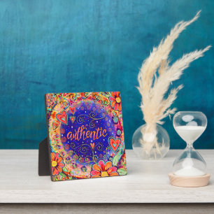 "Authentic' ONE WORD Inspirivity Plaque Fotoplatte