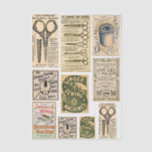 Authentic Vintage Sewing Adverts ES1 Decoupage Seidenpapier (Vorderseite)