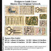 Authentic Vintage Sewing Adverts ES1 Decoupage Seidenpapier