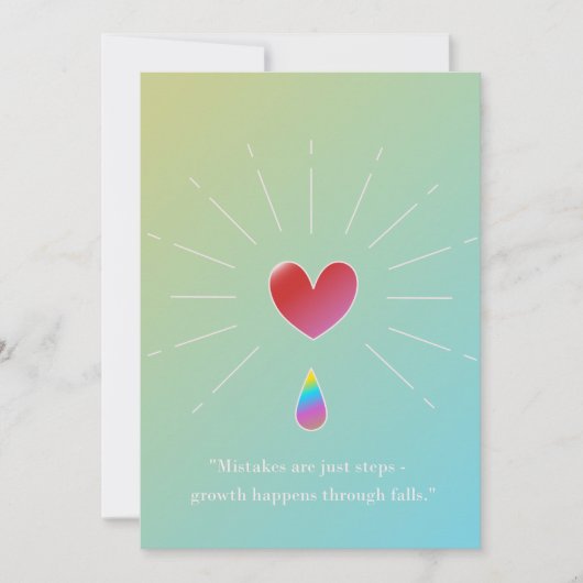 Authenticity Attracts, Inspirational Greeting Card Feiertagskarte (Vorderseite)