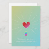 Authenticity Attracts, Inspirational Greeting Card Feiertagskarte (Vorne/Hinten)