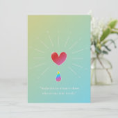 Authenticity Attracts, Inspirational Greeting Card Feiertagskarte (Stehend Vorderseite)