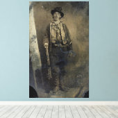 Authentifiziertes Portrait von Billy the Kid (1880 Leinwanddruck (Insitu (Holzboden))