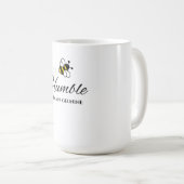 AUTHENTISCH DU, WEISS 425 ML. BEE HUMBLE KAFFEETASSE (VorderseiteRechts)