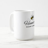 AUTHENTISCH DU, WEISS 425 ML. BEE HUMBLE KAFFEETASSE (Vorderseite Links)