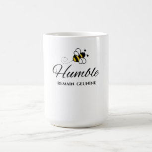 AUTHENTISCH DU, WEIßER 15 OZ. BEE HUMBLE KAFFEETASSE
