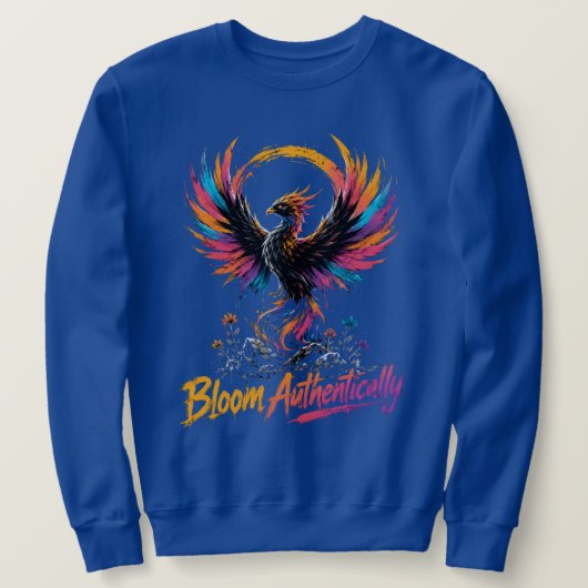 Authentisch Farbige Phoenix-Grafik Sweatshirt (Design vorne)