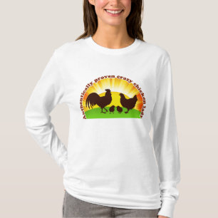 Authentisch nachgewiesene verrückte Huhndame T-Shirt