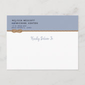 Authentische Abbildung Ändern des Datums Ankündigungspostkarte (Rückseite)