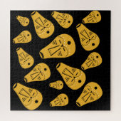 Authentische aborigine-abstrakte Maske Puzzle (Horizontal)