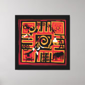Authentische Aborigine-Kunst Leinwanddruck (Vorderseite)