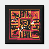 Authentische Aborigine-Kunst Magnet (Vorne)