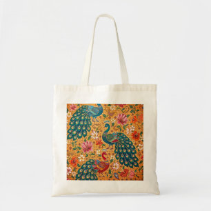 Authentische Ceylon-Pfauen-Batik -Sri Lanka Tragetasche