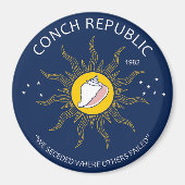 Authentische Conch Republic AVOID-FAKE Magnet (Vorne)