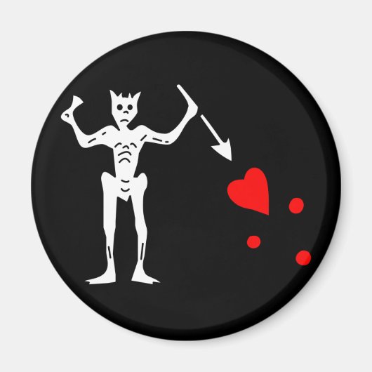 Authentische Flagge für den Blackbeard Magnet (Vorne)