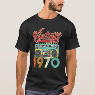Authentische Funkqualität Vintag 1970 52. Geburtst T-Shirt