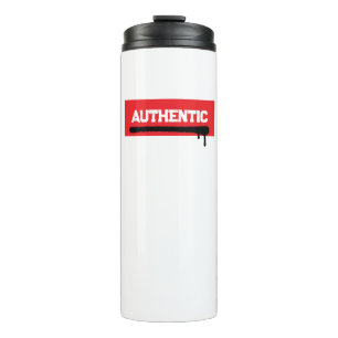 AUTHENTISCHE Graffiti-Straße - Fette rote Box-Drip Thermosbecher