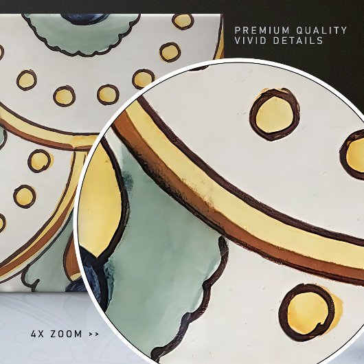 Authentische Hand bemalt Blumen Majolica Spanien Fliese