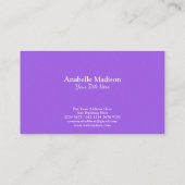 Authentische handgezeichnete Blume | Aquarell Visitenkarte (Rückseite)