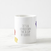 Authentische, handgezogene Blume Kaffeetasse (Mittel)