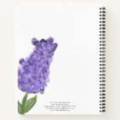 Authentische, handgezogene Blume Notizblock (Rückseite)