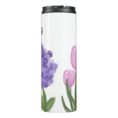 Authentische, handgezogene Blume Thermosbecher (Rückseite)