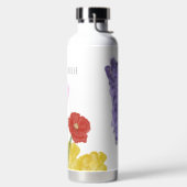 Authentische, handgezogene Blume Trinkflasche (links)