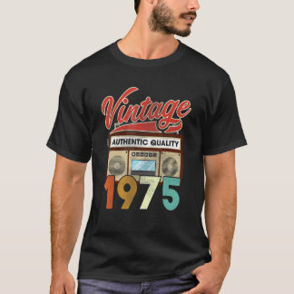 Authentische Hochwertsfunknummer Vintag 1975 47. G T-Shirt