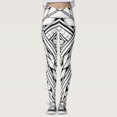 Authentische IslandTAT Polynesische Stammballen-Le Leggings (Vorderseite)