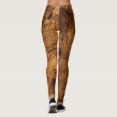 Authentische Korkstruktur Leggings (Rückseite)