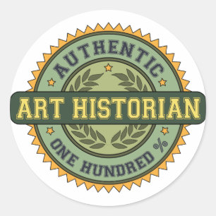 Authentische Kunstgeschichte Runder Aufkleber