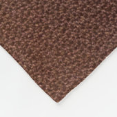 Authentische Lederoptik, echter Hintergrund. Fleecedecke (Ecke)
