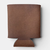 Authentische Ledertextur, echter Hintergrund. Dosenkühler (Rückseite)