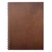 Authentische Ledertextur, echter Hintergrund. Notizblock (Vorderseite)
