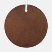 Authentische Ledertextur, echter Hintergrund. Ornament Aus Glas (Rückseite)