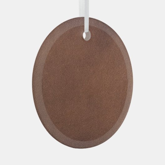 Authentische Ledertextur, echter Hintergrund. Ornament Aus Glas (Vorderseite Rechts)