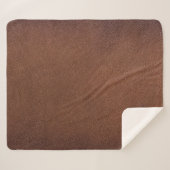Authentische Ledertextur, echter Hintergrund. Sherpadecke (Vorderseite (Horizontal))